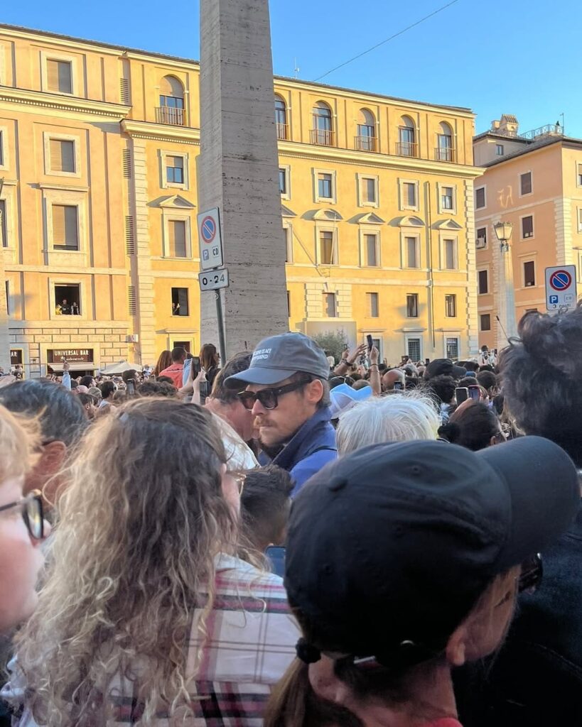 Harry Styles in Rome Pope